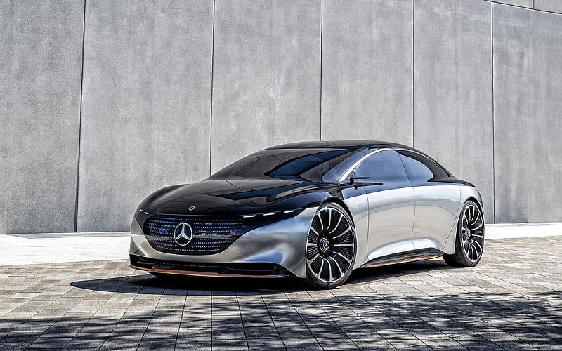 2019, Mercedes-Benz Vision EQS, exterior, luxury sedan, concepts, electric cars, German cars, Mercedes, HD wallpaper