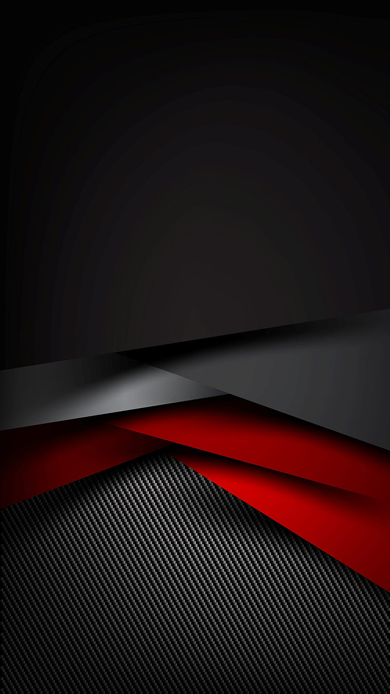 Abstract, black, gris, red, s7, silver, HD phone wallpaper