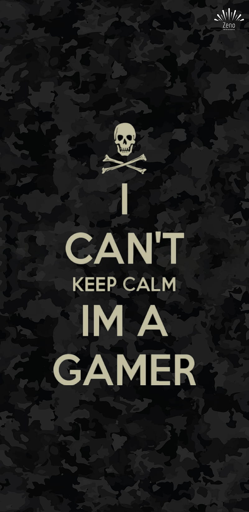 Gamer, camo, keep calm, HD phone wallpaper