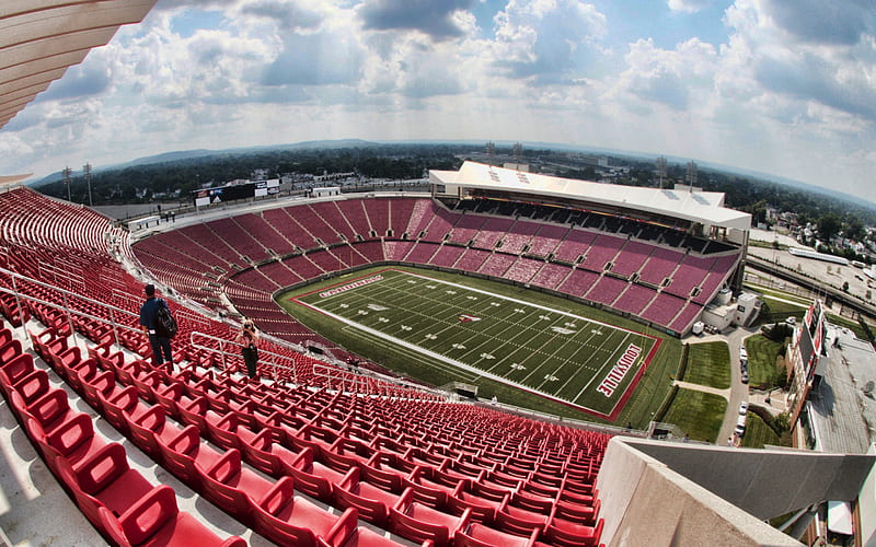 Louisville Cardinals Football Fan Cave Decor - Cardinal Stadium Panoramic  Picture
