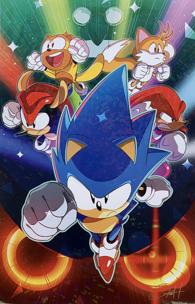 Sonic Hero Team, cartoon, cool, games, video games, HD phone wallpaper
