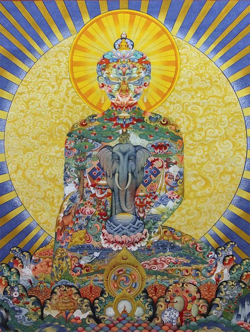buddhist art, art, buddha, HD phone wallpaper