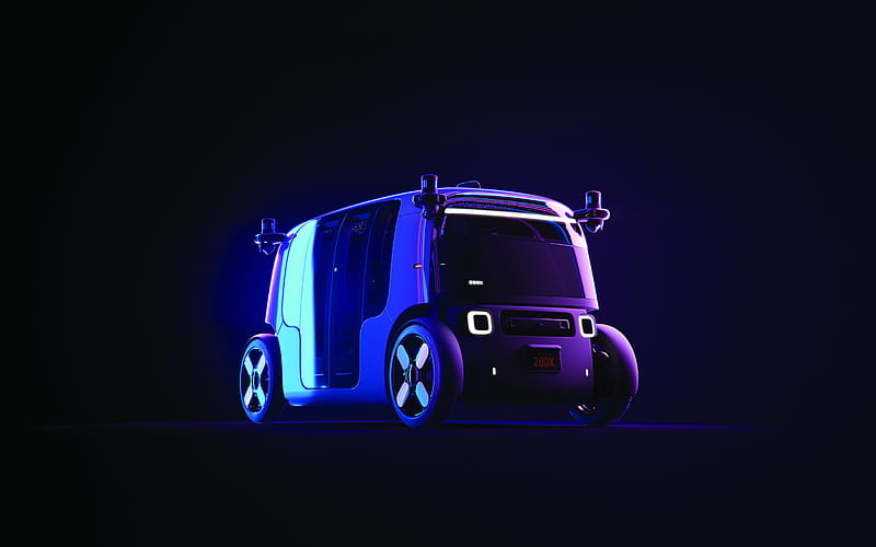 Zoox, autonomous car, Self-driving car, front view, cars of the future, HD wallpaper