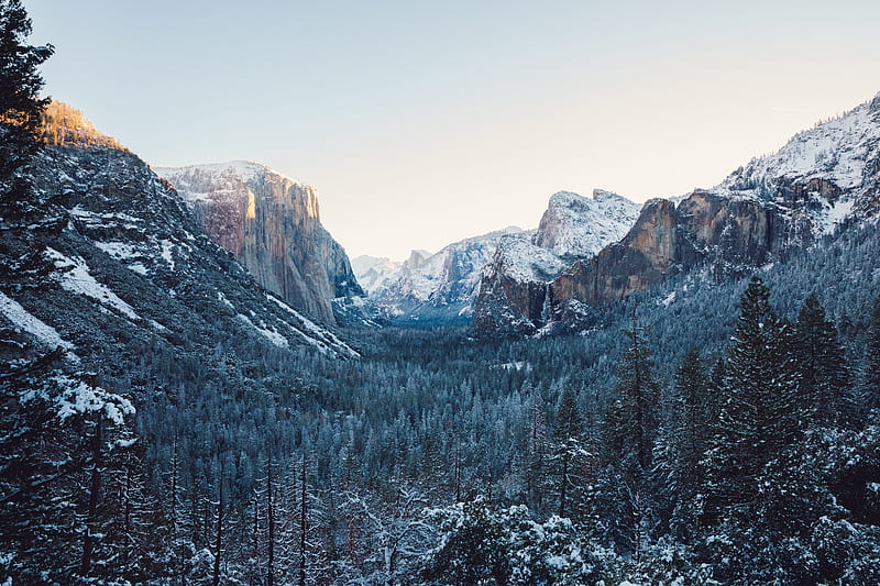 Yosemite Winter , yosemite, winter, nature, HD wallpaper
