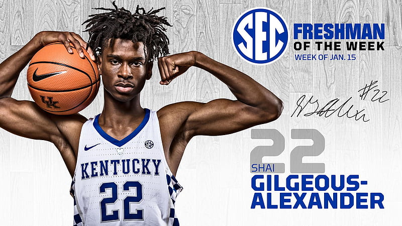 Gilgeous Alexander Tabbed SEC Freshman Of The Week University Of [] For Your , Mobile & Tablet. Explore Shai Gilgeous Alexander . Shai Gilgeous Alexander , Alexander Skarsgard, Shai Gilgeous-Alexander, HD wallpaper