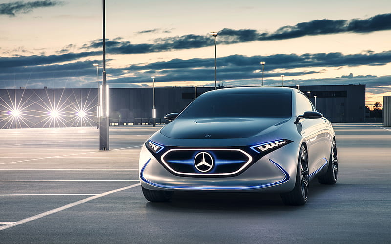 Mercedes-Benz EQA Concept, 2017, new Mercedes, future design, German cars, HD wallpaper