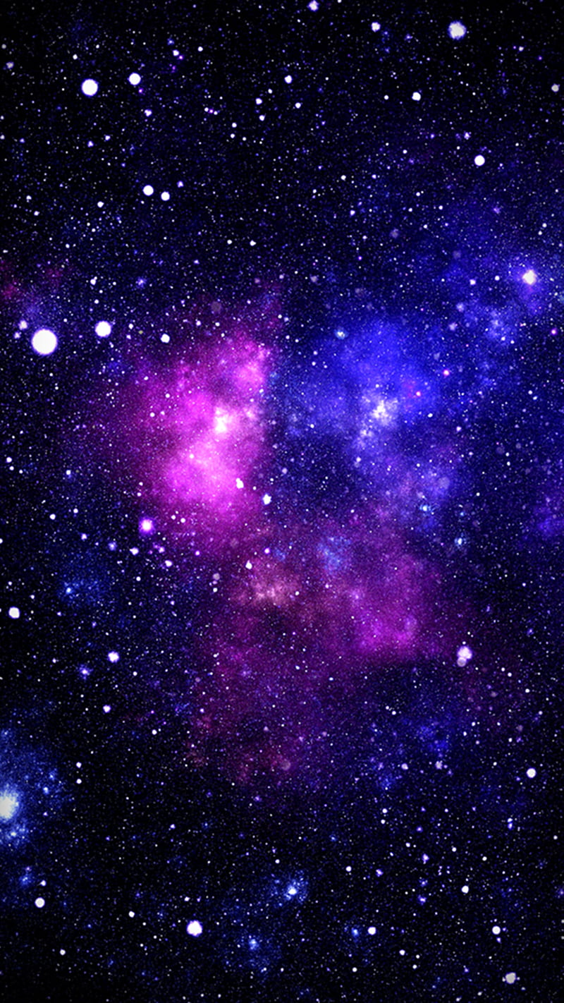 Galaxy Stars, galaxy, purple, space, stars, HD phone wallpaper