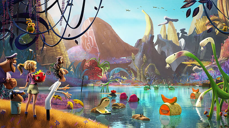 Sam Sparks Cloudy with a Chance of Meatballs 2, HD wallpaper