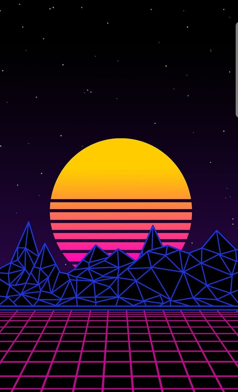 Rick and Morty minimal silhouette synthwave wallpaper 