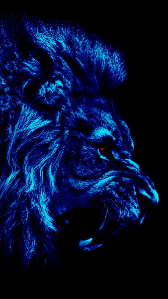 Roaring Lion Logo Vector Template Blue Yellow Stock Vector Image & Art -  Alamy