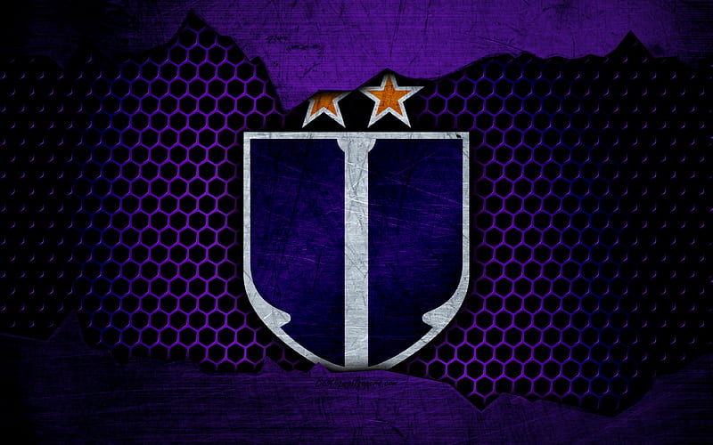 Ujpest logo, NB I, Hungarian Liga, soccer, football club, Hungary, grunge, metal texture, Ujpest FC, HD wallpaper