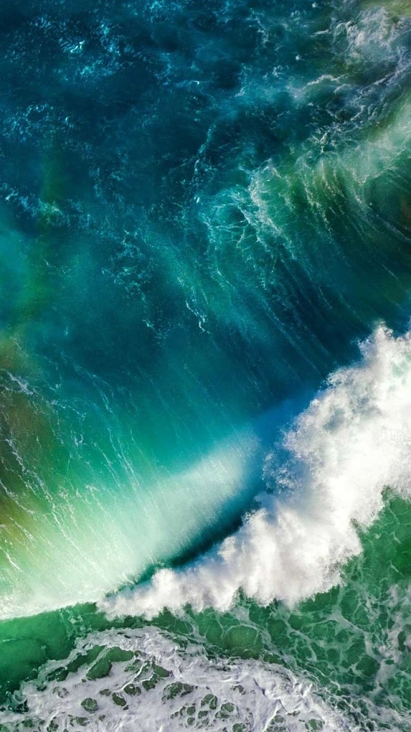 Iphone 14, ocean waves, HD phone wallpaper