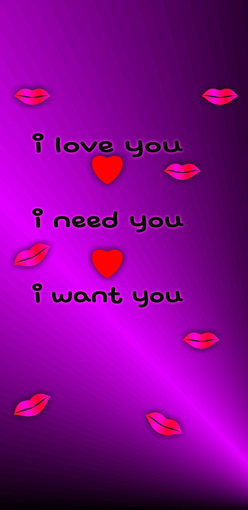 I love you, pink, black, sayings, text, message, HD phone wallpaper