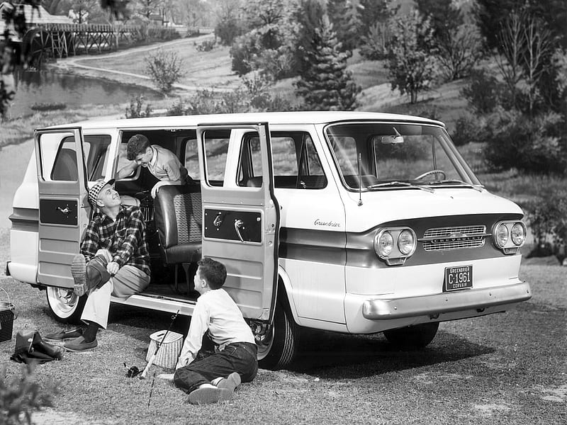 Chevrolet Corvair Greenbriar Van, greenbriar, van, chevy, corvair, 60s, 1960s, antique, automobile, chevrolet, car, classic, HD wallpaper