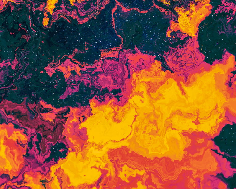 paint, multicolored, stains, liquid, distortion, HD wallpaper