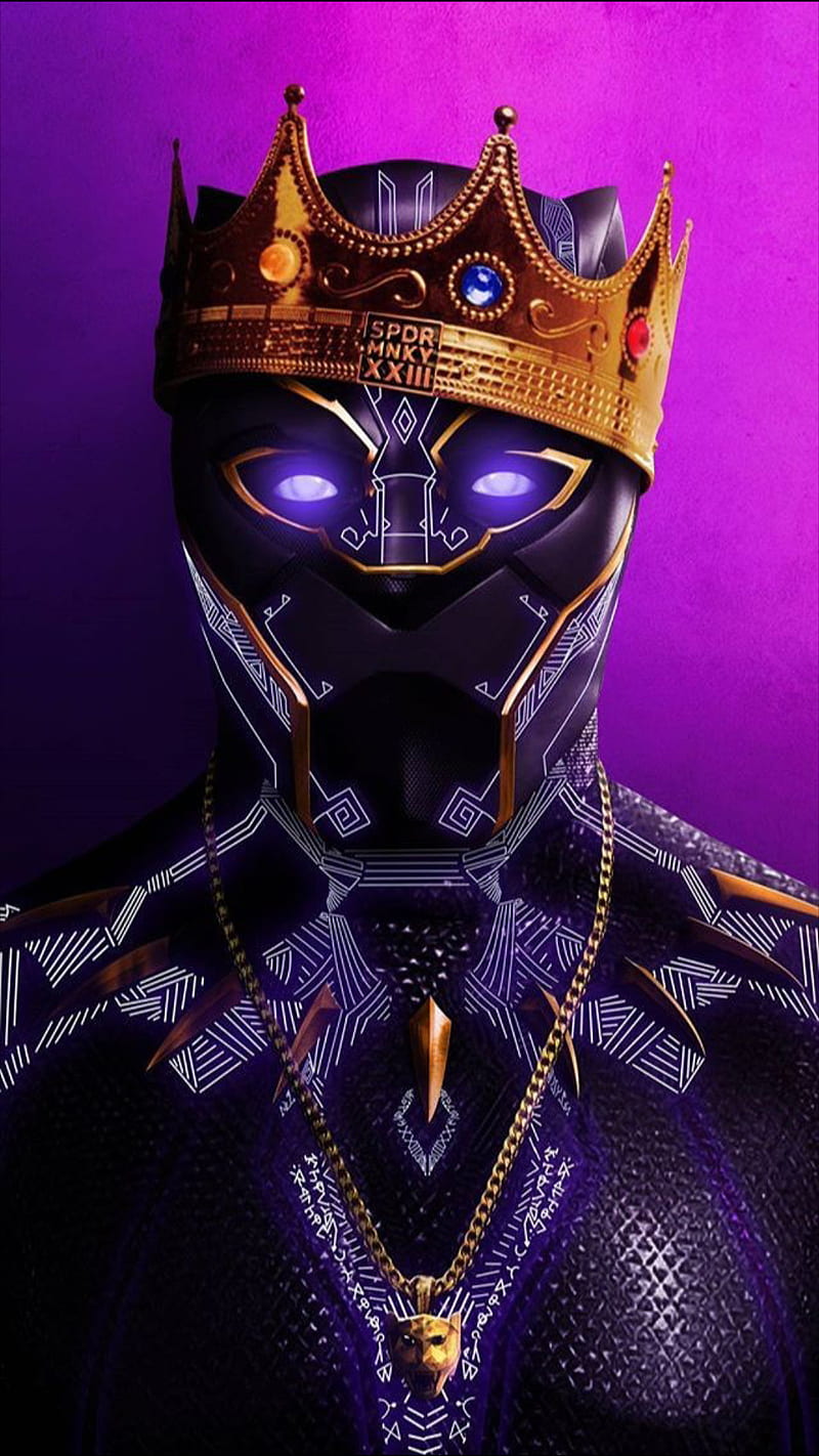 Black panther king, marvel, mask, movie, t challa, HD phone wallpaper