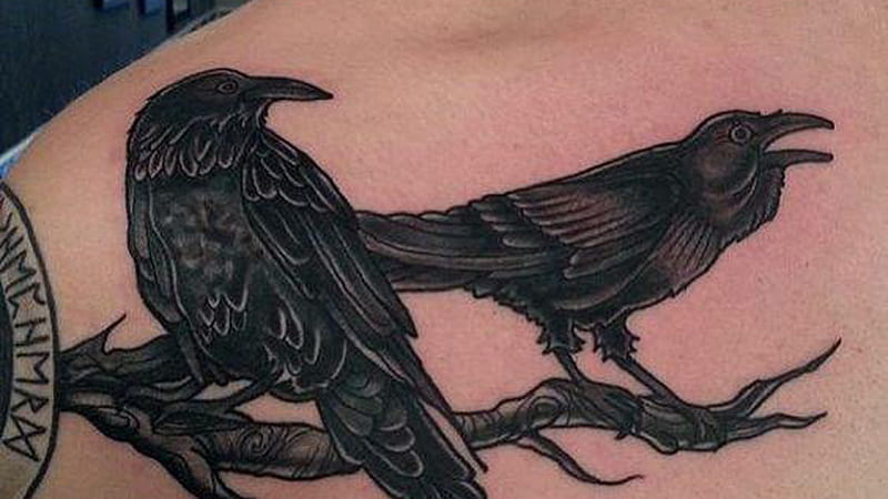 Crow Tattoo Chest Tattoo  Crow tattoo Chest tattoo men Norse tattoo