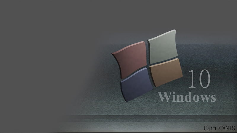 Windows 10 (UN), dalearsi, Gray, System, Cain CANIS, Soft, da Learsi, windows 10, Windows, Caincanis, HD wallpaper