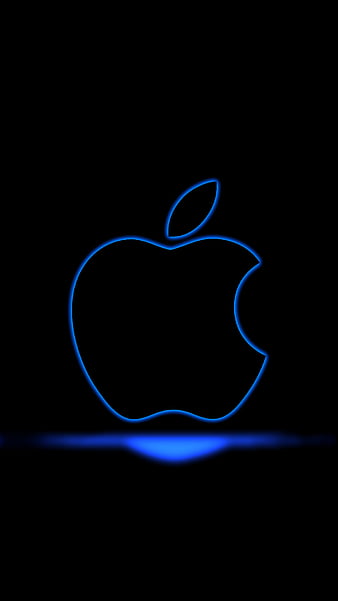 Apple logo, original, neon, iphone, iphone 12, HD phone wallpaper