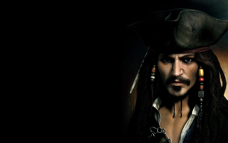 Jack Sparrow, johnny-depp, movies, pirates-of-the-caribbean, HD wallpaper