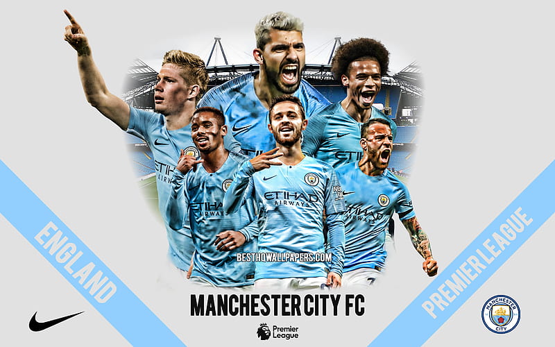 Manchester City Fc English Football Club Football Players Leaders Manchester City Logo Hd Wallpaper Peakpx