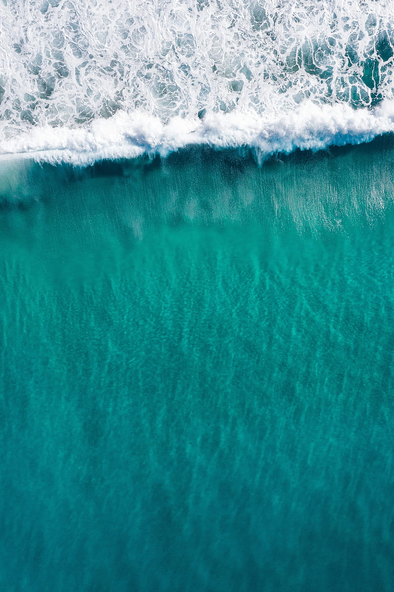 sea, waves, top view, ripples, Nature, HD phone wallpaper