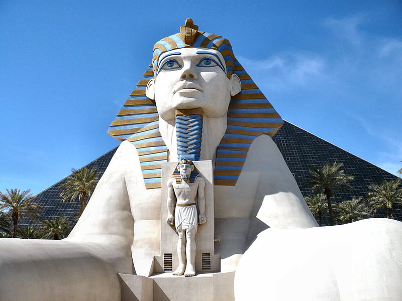 Luxor Sphinx 2, hotel, resort, sphinx, ancient, luxor, casino, graphy, las vegas, egypt, HD wallpaper