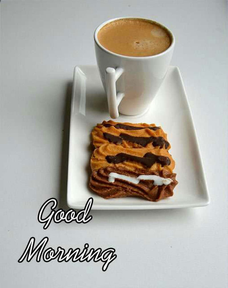 Coffee with coockis, chocolate, breakfast, HD phone wallpaper