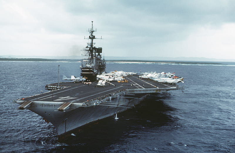 CV-41 USS Midway 1984, uss midway, carrier, cv-41, navy, HD wallpaper
