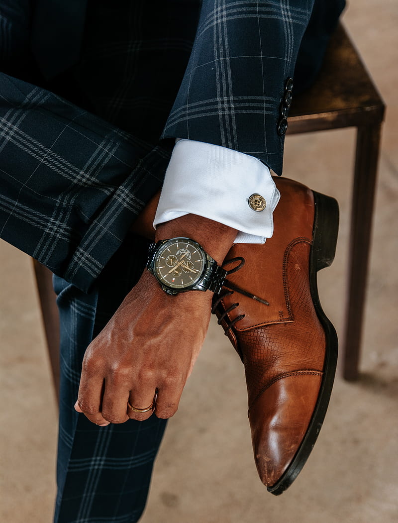 watch, hand, suit, boots, style, HD phone wallpaper