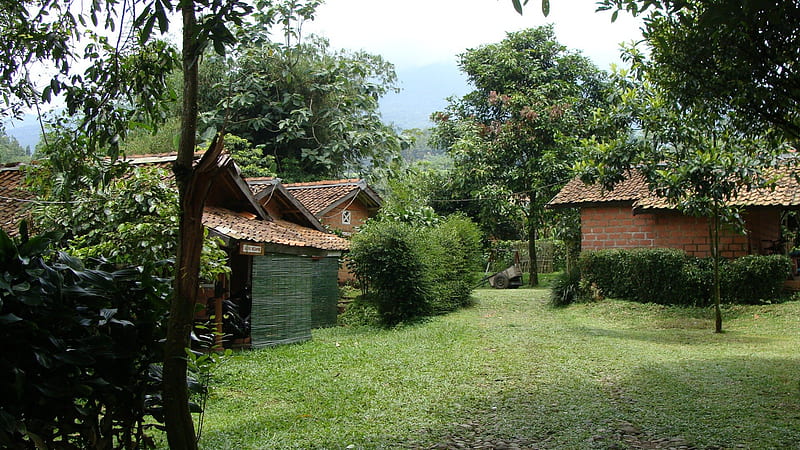 Little houses in the mountain, bogor, village house, salak, smal houses, HD  wallpaper | Peakpx