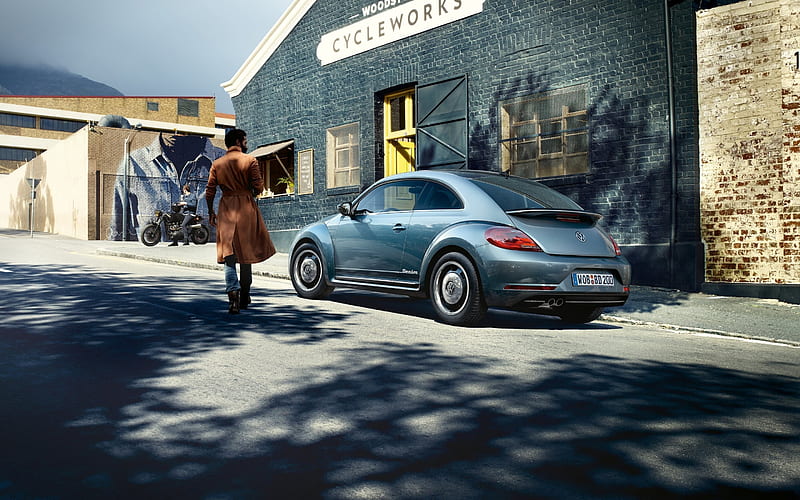 volkswagen, 2017, hatchback, beetle, r-line, HD wallpaper