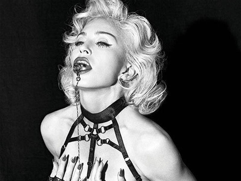 Submissive Madonna In Black And White, Rebel Heart, HD wallpaper
