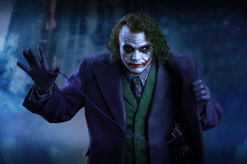 Heath Ledger Joker , joker, supervillain, superheroes, artist, artwork, digital-art, artstation, HD wallpaper
