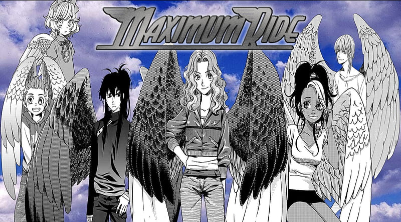 Maximum Ride Manga -The Flock, nudge, angel, max, manga, book, maximum ride, the gasman, gazzy, gabrielle charbonnet, the flock, iggy, fang, james patterson, HD wallpaper