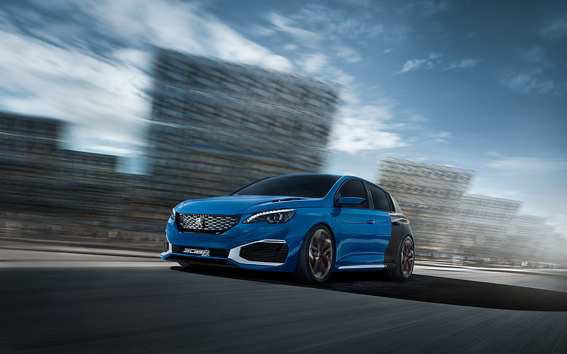 2015 Peugeot 308 R HYbrid Concept, Hatch, Inline 4, Turbo, car, HD wallpaper