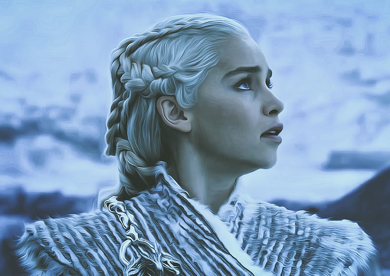 Game Of Thrones Season 8 Daenerys Targaryen, game-of-thrones-season-8, daenerys-targaryen, game-of-thrones, tv-shows, artist, artwork, HD wallpaper