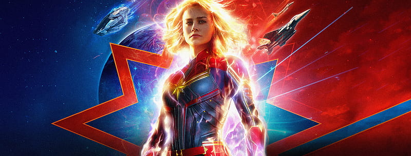 Movie, Captain Marvel, Carol Danvers, Brie Larson, HD wallpaper