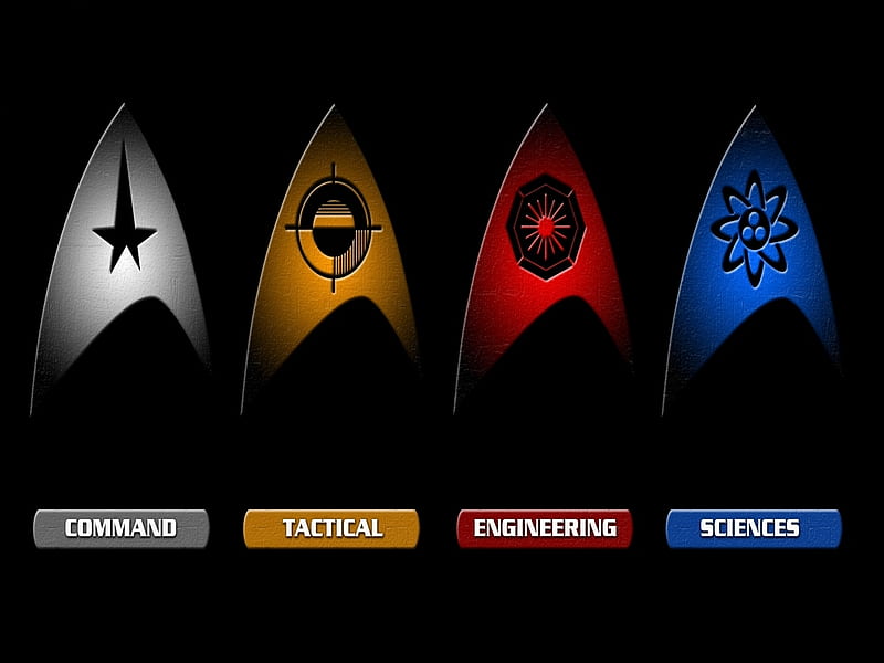 Starfleet Command, Starfleet, Star Trek, movie, fiction, logo, HD wallpaper