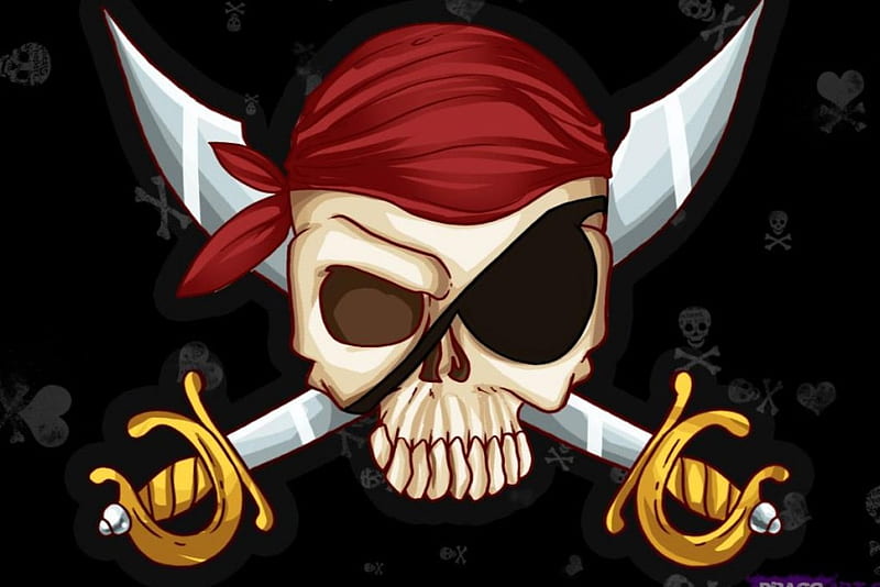 jolly roger, jolly, skull, roger, pirate, HD wallpaper