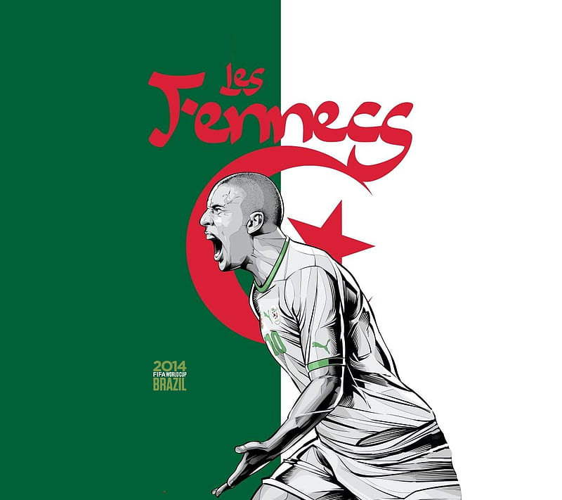 LES FENNECS, 2014, algeria, algerie, brazil, fifa, world cup, HD wallpaper