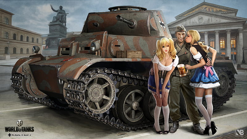 Girls in World of Tanks, Games, Girls, World, Tanks, HD wallpaper