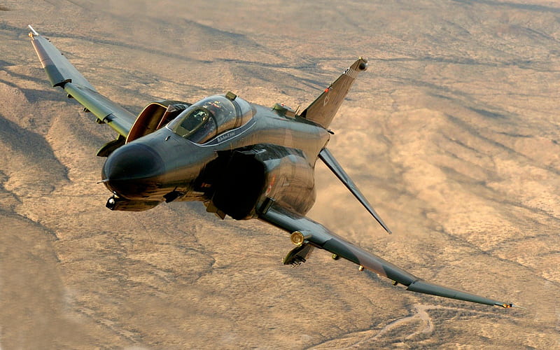 F-4 Phantom II, tandem two-seat, fighter, Entropy, phantom, fighter-bomber f 4, HD wallpaper