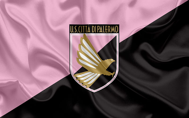 The Emblem of the Football Club `Palermo`. Italy Editorial Stock