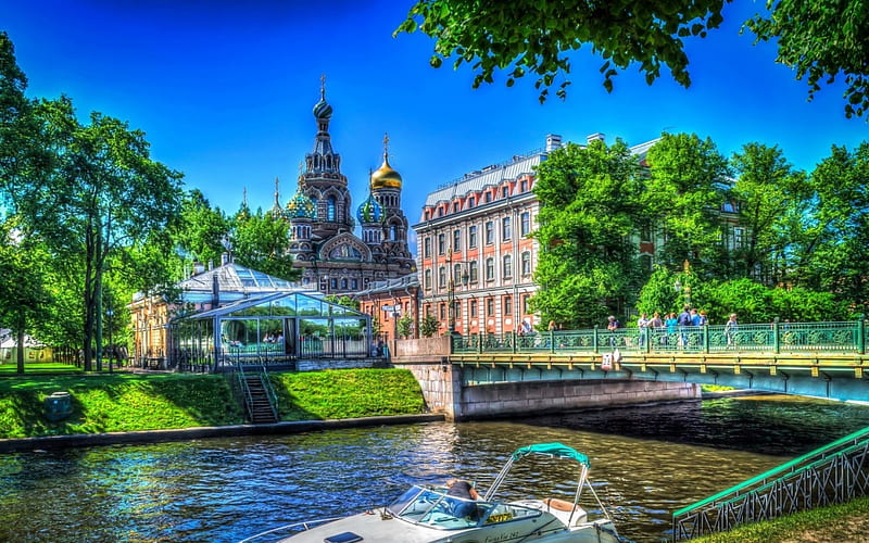 Saint Petersburg, located on the neva river, Tsar Peter the Great founded city, Founded between 1713 and 1728, 2nd largest city in russia, HD wallpaper