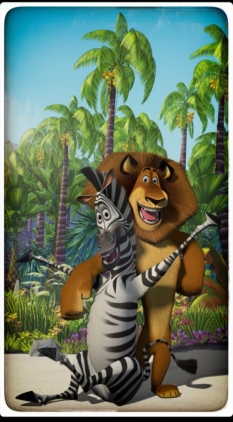 The jungle, cartoon, madagascar, movie, theme, HD phone wallpaper | Peakpx