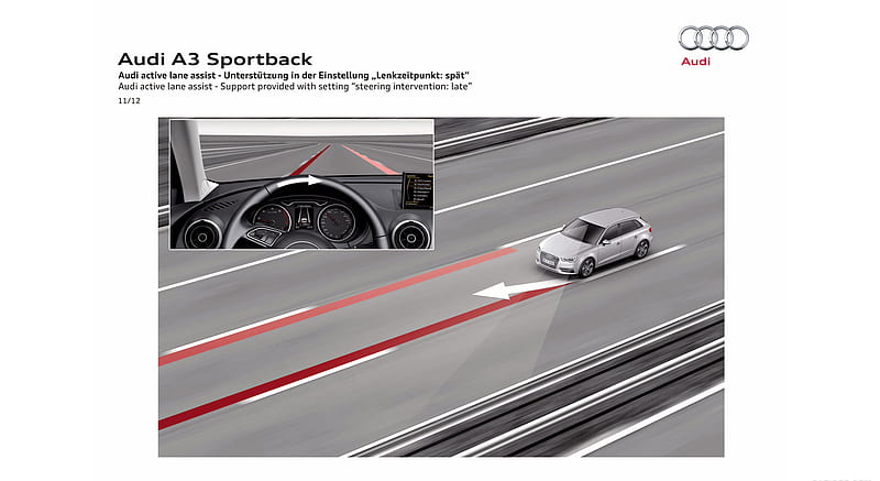 2013 Audi A3 Sportback S Line Active Lane Assist , car, HD wallpaper