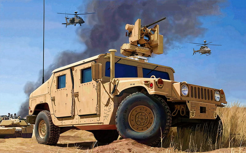 Humvee, SUVs, HMMWV, US Army, desert, HMMWV М1114, military vehicles, HD wallpaper
