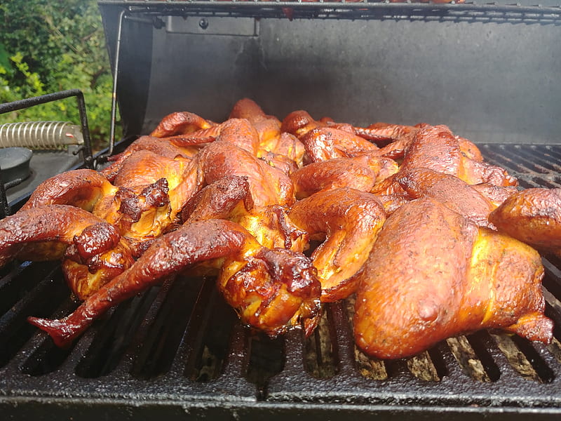Smokin wings, bbq, meat, smoking enthusiasts, southern cuisine, HD wallpaper