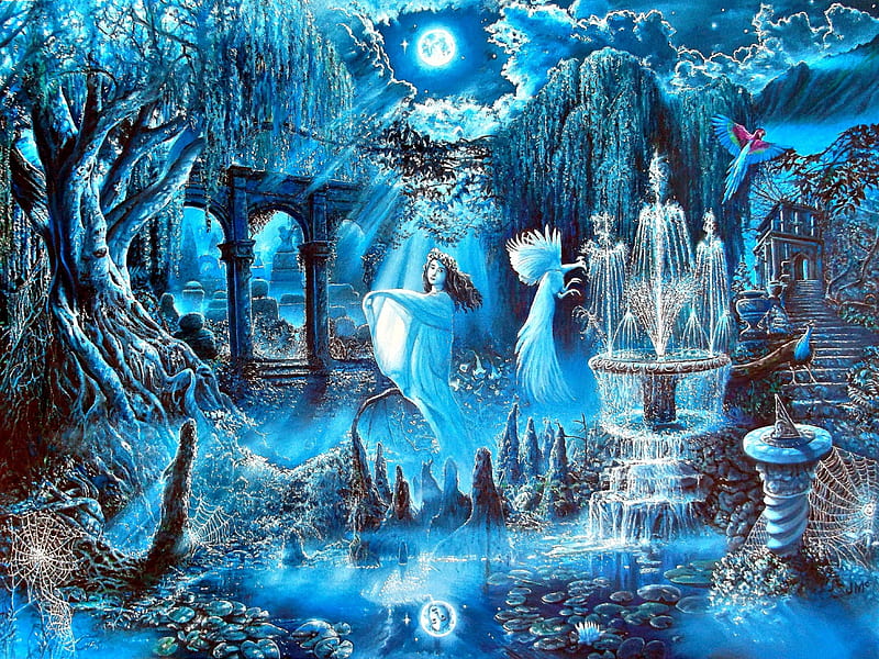 ELF WORLD, mystical, colorful, fantasy, digital art, HD wallpaper